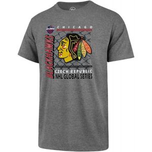 47 Chicago Blackhawks '47 CLUB TEE šedá XL - Pánské triko