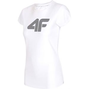 4F DÁMSKÉ TRIKO bílá S - Dámské tričko