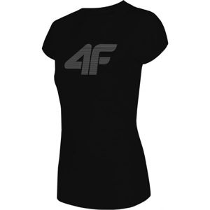 4F DÁMSKÉ TRIKO černá XS - Dámské tričko