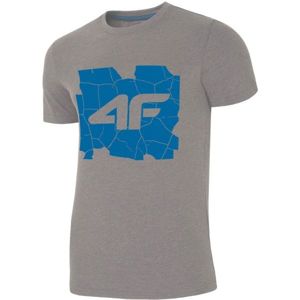 4F PÁNSKÉ TRIKO šedá L - Pánské tričko