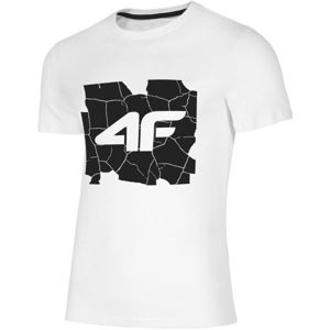 4F PÁNSKÉ TRIKO bílá XXL - Pánské tričko
