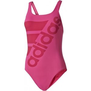 adidas SOLID SWIMSUIT růžová 34 - Dámské jednodílné plavky