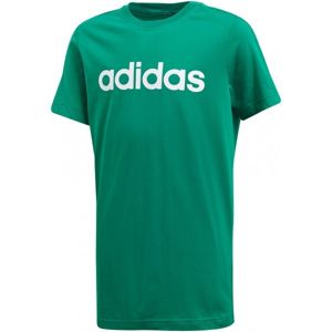 adidas ESSENTIALS LINEAR TEE zelená 140 - Juniorské tréninkové tričko