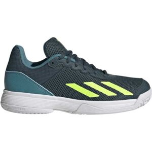 adidas COURTFLASH K Dětská tenisová obuv, zelená, velikost 36