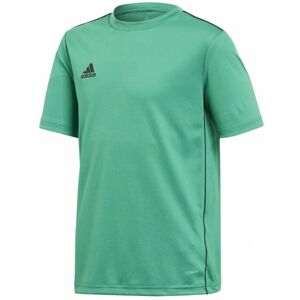 adidas CORE18 JSY Y Juniorský fotbalový dres, zelená, velikost 128