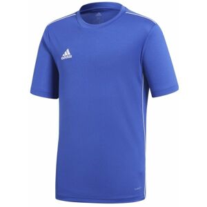adidas CORE18 JSY Y Juniorský fotbalový dres, modrá, velikost 176