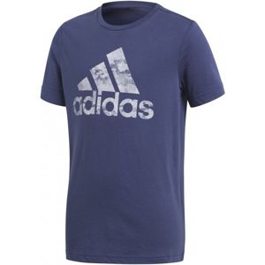 adidas BOS modrá 116 - Chlapecké triko