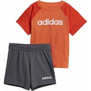 adidas I LIN SUM SET oranžová 104 - Dětská souprava