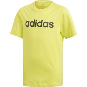 adidas ESSENTIALS LINEAR T-SHIRT žlutá 152 - Chlapecké tričko