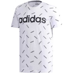 adidas PRINT TEE bílá S - Pánské tričko