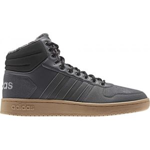 adidas HOOPS 2.0 MID Pánská volnočasová obuv, černá, velikost 44