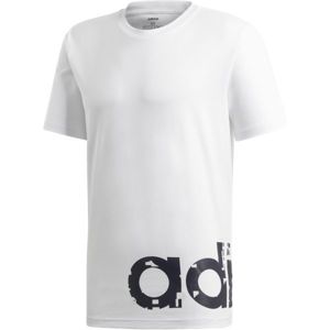 adidas M GRFX LNR TEE 2 bílá S - Pánské tričko