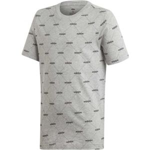 adidas YB CF TEE šedá 152 - Chlapecké tričko
