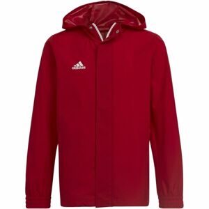 adidas ENT22 AW JKTY Juniorská fotbalová bunda, červená, velikost 128