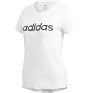 adidas ESSENTIALS LINEAR SLIM TEE bílá S - Dámské tričko
