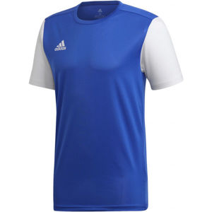 adidas ESTRO 19 JSY JNR Dětský fotbalový dres, Modrá,Bílá, velikost