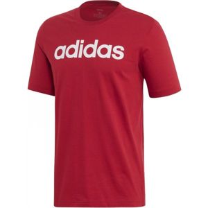 adidas E LIN TEE červená 2XL - Pánské tričko
