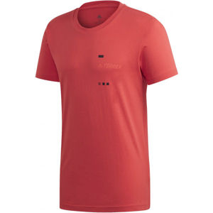 adidas TERREX GFX TEE červená 2XL - Pánské tričko