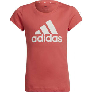 adidas BL T Dívčí tričko, růžová, velikost 128