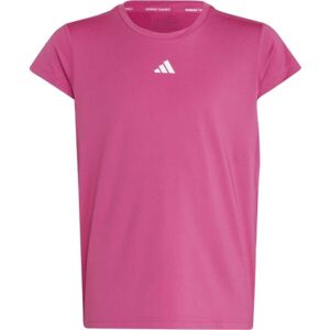 adidas TI 3S T Dívčí tréninkové tričko, růžová, velikost 170