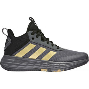 adidas OWNTHEGAME 2.0 K Dětská basketbalová obuv, šedá, veľkosť 38 2/3