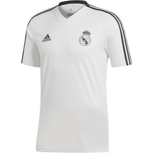 adidas REAL MADRID TRAINING bílá L - Fotbalový dres