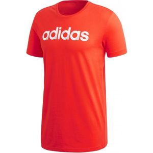 adidas SLICED LINEAR oranžová S - Pánské tričko