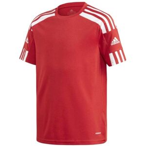 adidas SQUAD 21 JSY Y Chlapecký fotbalový dres, červená, velikost 164