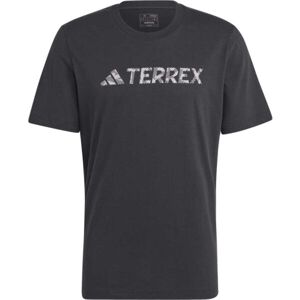 adidas TERREX CLASSIC LOGO T-SHIRT Pánské triko, černá, veľkosť S