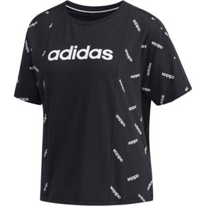 adidas W PRINT TEE černá XL - Dámské tričko