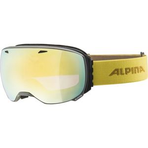 Alpina Sports BIG HORN HM Unisex lyžařské brýle, žlutá, veľkosť UNI