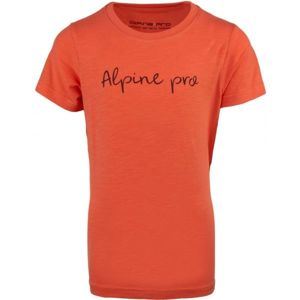 ALPINE PRO SANTOSO Dětské triko, oranžová, velikost 164-170
