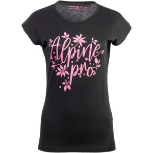 ALPINE PRO MAKIA černá XL - Dámské triko
