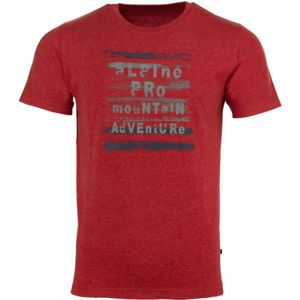 ALPINE PRO MADIGAN červená XL - Pánské triko