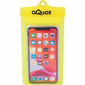 AQUOS PHONE DRY BAG Vodotěsné pouzdro na mobil, žlutá, velikost os
