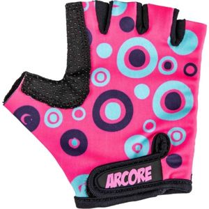 Arcore ZOAC růžová 8 - Dětské cyklistické rukavice