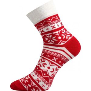 Boma PATTE 025 červená 35/38 - Ponožky se zimním designem