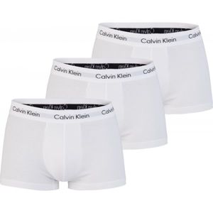 Calvin Klein 3 PACK LO RISE TRUNK bílá XL - Pánské boxerky