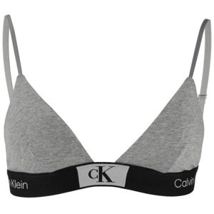 Calvin Klein ´96 COTTON-UNLINED TRIANGLE Dámská podprsenka, šedá, veľkosť L