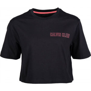 Calvin Klein CROPPED SHORT SLEEVE T-SHIRT Dámské tričko, černá, velikost
