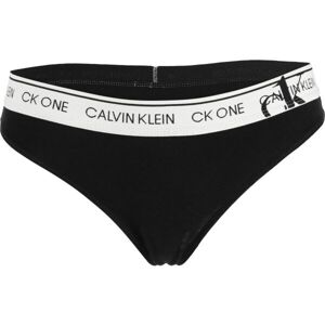 Calvin Klein FADED GLORY-THONG Dámská tanga, černá, veľkosť S
