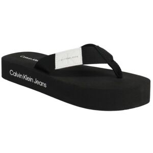 Calvin Klein FLATFORM FLIPFLOP Dámské žabky, černá, velikost 39