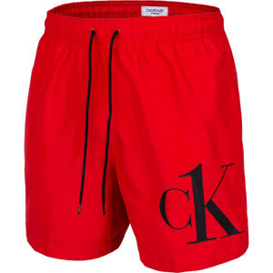 Calvin Klein MEDIUM DRAWSTRING Červená M - Pánské šortky do vody