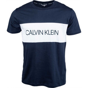 Calvin Klein RELAXED CREW TEE tmavě modrá S - Pánské tričko