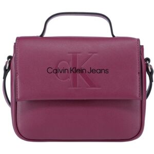Calvin Klein SCULPTED BOXY FLAP CB20 MONO Dámská kabelka, vínová, veľkosť UNI
