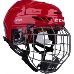 CCM FITLITE 90 COMBO SR červená (54 - 59) - Hokejová helma