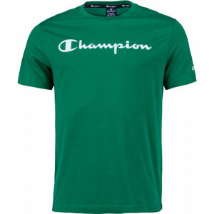 Champion CREWNECK T-SHIRT Pánské triko, Zelená,Bílá, velikost