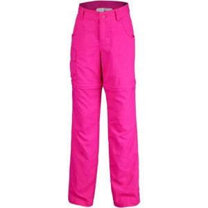 Columbia SILVER RIDGE III CONVT G Dívčí outdoorové kalhoty, Růžová, velikost XS