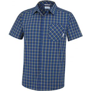 Columbia TRIPLE CANYON SHORT SLEEVE SHIRT modrá M - Pánská outdoorová košile