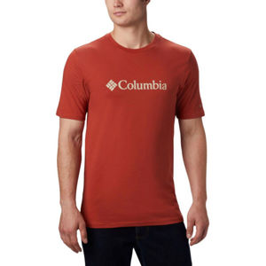 Columbia BASIC LOGO SHORT SLEEVE červená S - Pánské triko